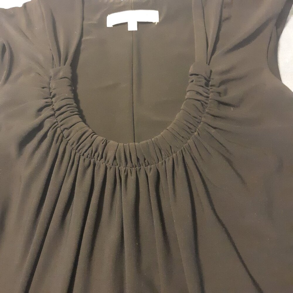 Evan-Picone midi black dress
